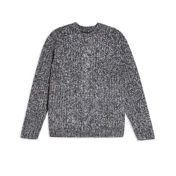 Top Shop Soft Blend‎ Vertical Cable Crew Sweater S - Picture 3 of 14